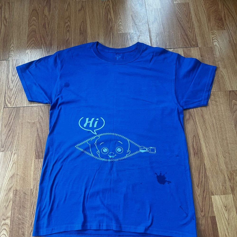 Fruit of the Loom Blue Graphic T-Shirt